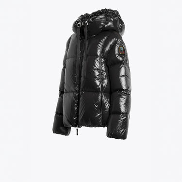 Short Puffers Water Flower Black