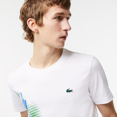 Men’s SPORT Regular Fit T-Shirt with Contrast Branding White