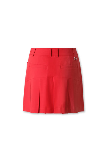 Women's Back Pleat Essential Skort RED