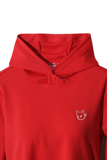 Women's Athletic Slogan Jersey Hoodie RED