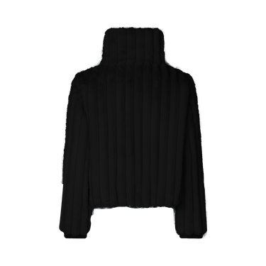 Women's Reversible Faux Fur Jacket elina in BLACK