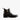 Women's Refined Slim Fit Quilted Gloss Chelsea Boots Black