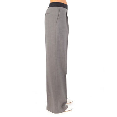 Women's Wool Suiting Pants Grey Melange