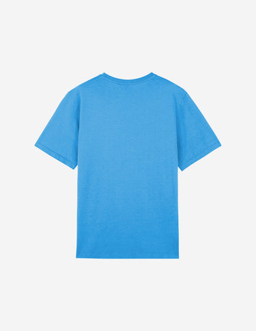 Men's Fox Head Patch Regular Tee Shirt Enamel Blue
