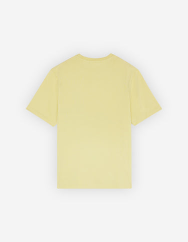 Men's Fox Head Patch Regular Tee Shirt Chalk Yellow