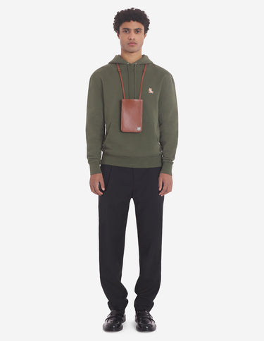 Chillax Patch Regular Hoodie Military Green