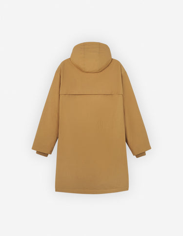 Hodded Padded Parka In Nylon With Tonal Fox Head P Taupe