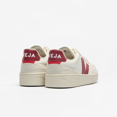 Women's V-90 LEATHER WHITE MARSALA NATURAL