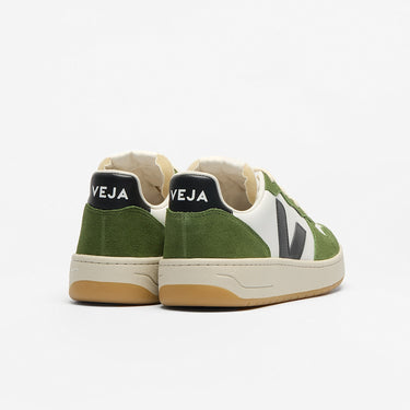 Men's V-10 LEATHER WHITE BLACK MILITAR