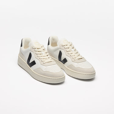 Women's V-90 LEATHER WHITE BLACK