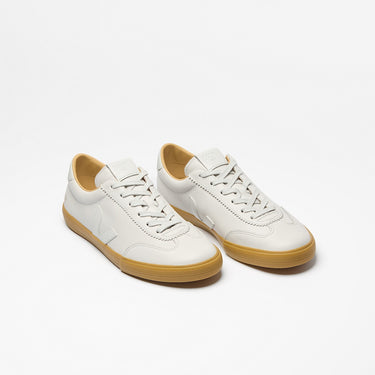 Women's VOLLEY SIGNATURE GRAINED OILED LEATHER PEARL