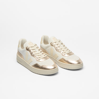 Men's V-90 LEATHER WHITE CALCAIRE PLATINE