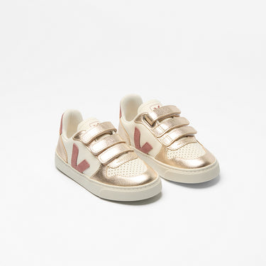 Kids' V-10 LEATHER PURE DRIED PETALE PLATINE