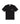 Round neck cotton T-shirt with embroidered logo Black