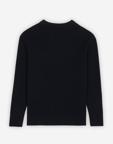 Men's Baby Fox Patch Relaxed Pullover Navy