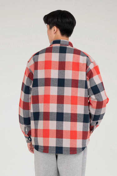 Ranch Check Shirt in Pure Cotton Red Check