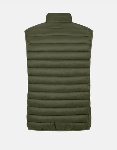 Men's Adam Vest With Standing Collar Dusty Olive