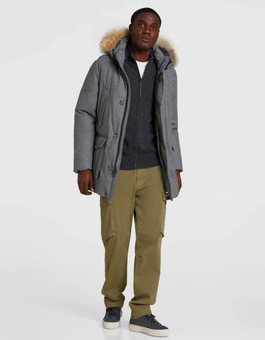 MEN'S LUXE ARCTIC PARKA GREY TWEED