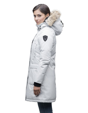 MERIDETH LADIES PARKA LIGHT GREY